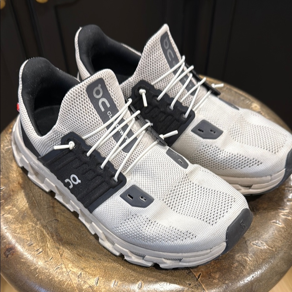 On Running White and Black Sneakers